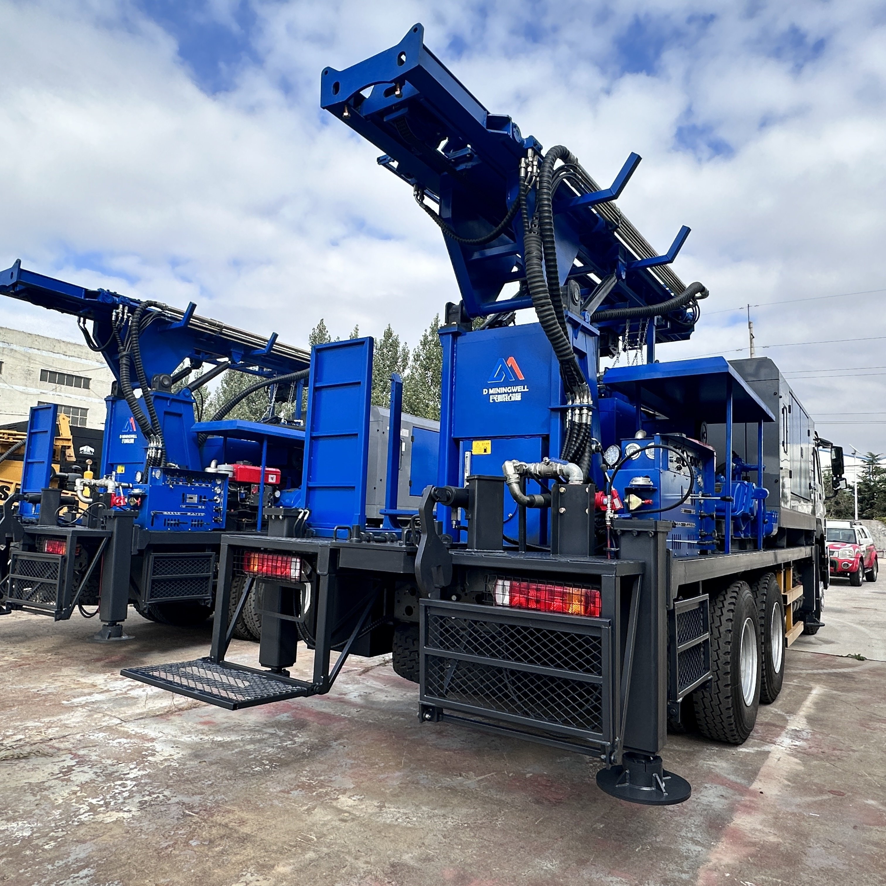 D Miningwell MWT-350 350 Depth Truck Mounted Water Well Drilling Rig With 25 Bar Two-stage High-pressure air Compressor