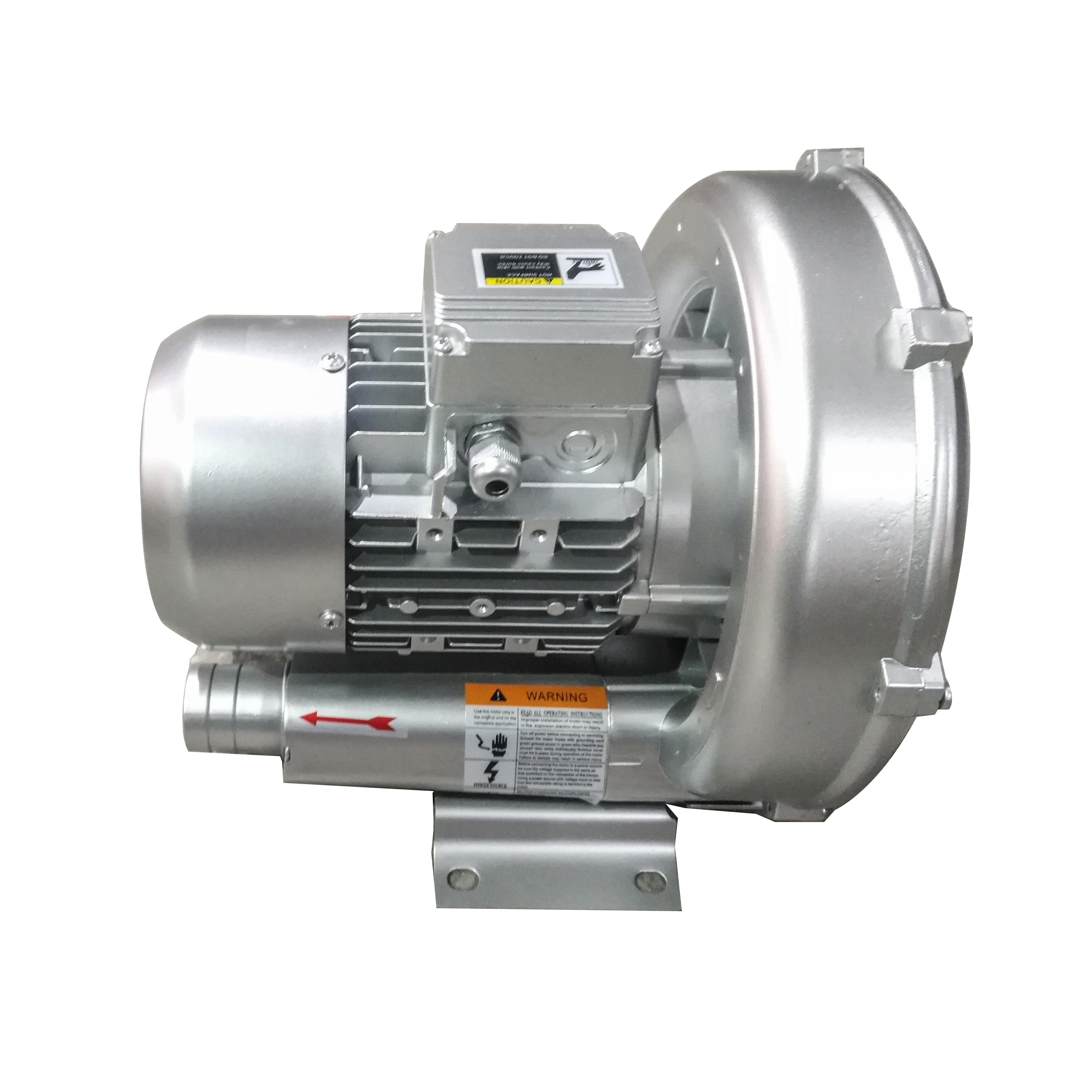 High Pressure Air Blower for Fish Pond Aeration Blowers Air Ring Electric Blower Aluminum Alloy Multistage Pump Sliver 220V