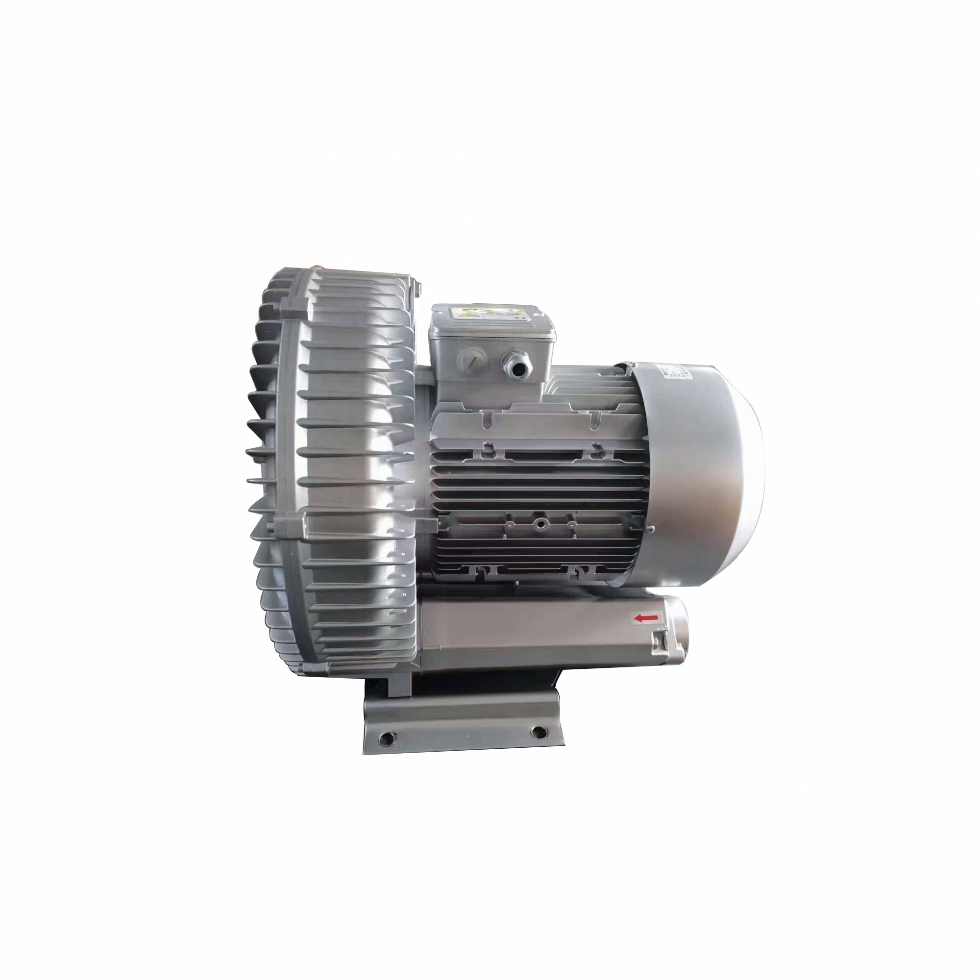 High Pressure Air Blower for Fish Pond Aeration Blowers Air Ring Electric Blower Aluminum Alloy Multistage Pump Sliver 220V