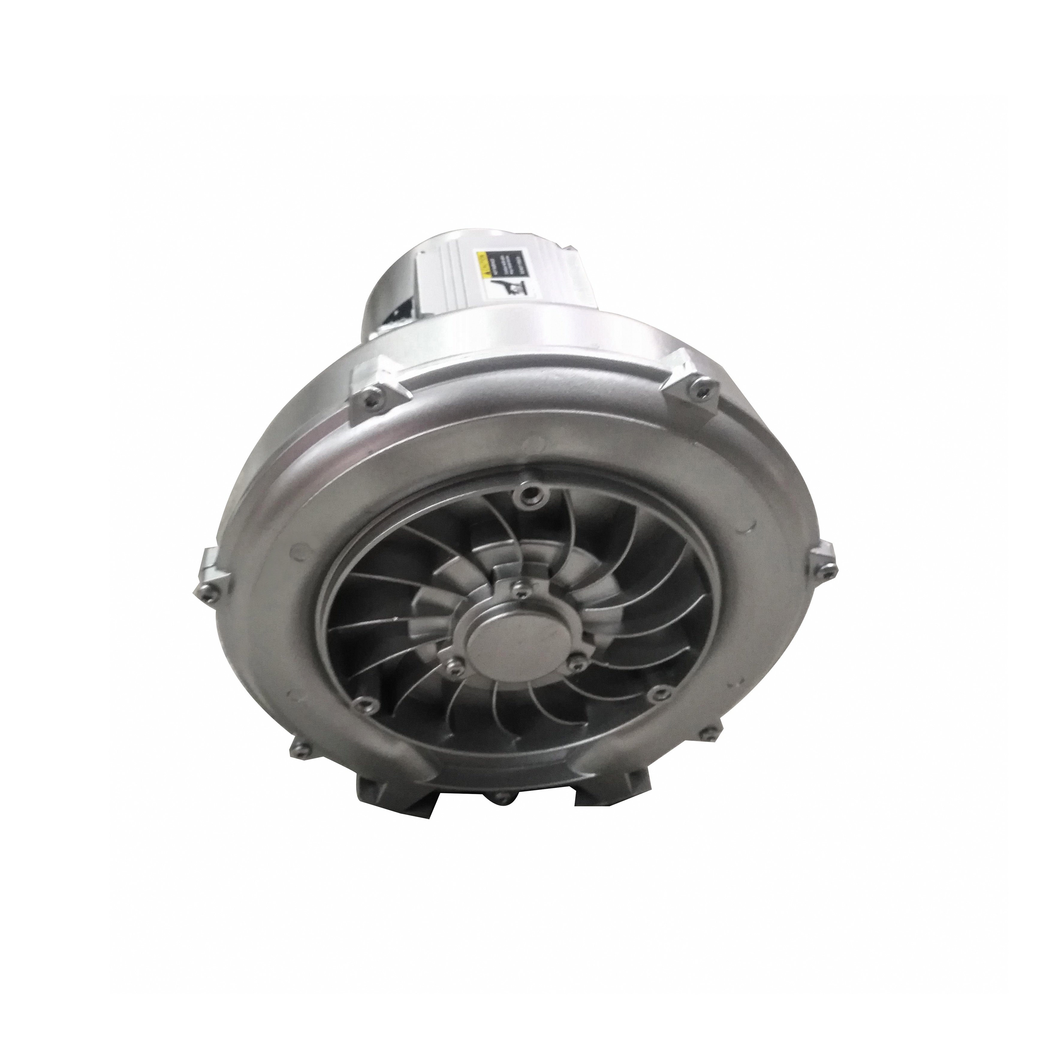 High Pressure Air Blower for Fish Pond Aeration Blowers Air Ring Electric Blower Aluminum Alloy Multistage Pump Sliver 220V