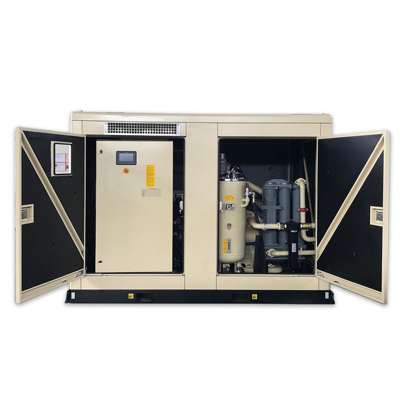 Electric Air Compressor 110KW 22m3 8Bar GVP110-8 with PMG Alternator Electric Motor Driven Screw Compressor