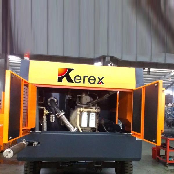 Kerex Screw air Compressor diesel Engine Portable air Compressor for Jackhammer