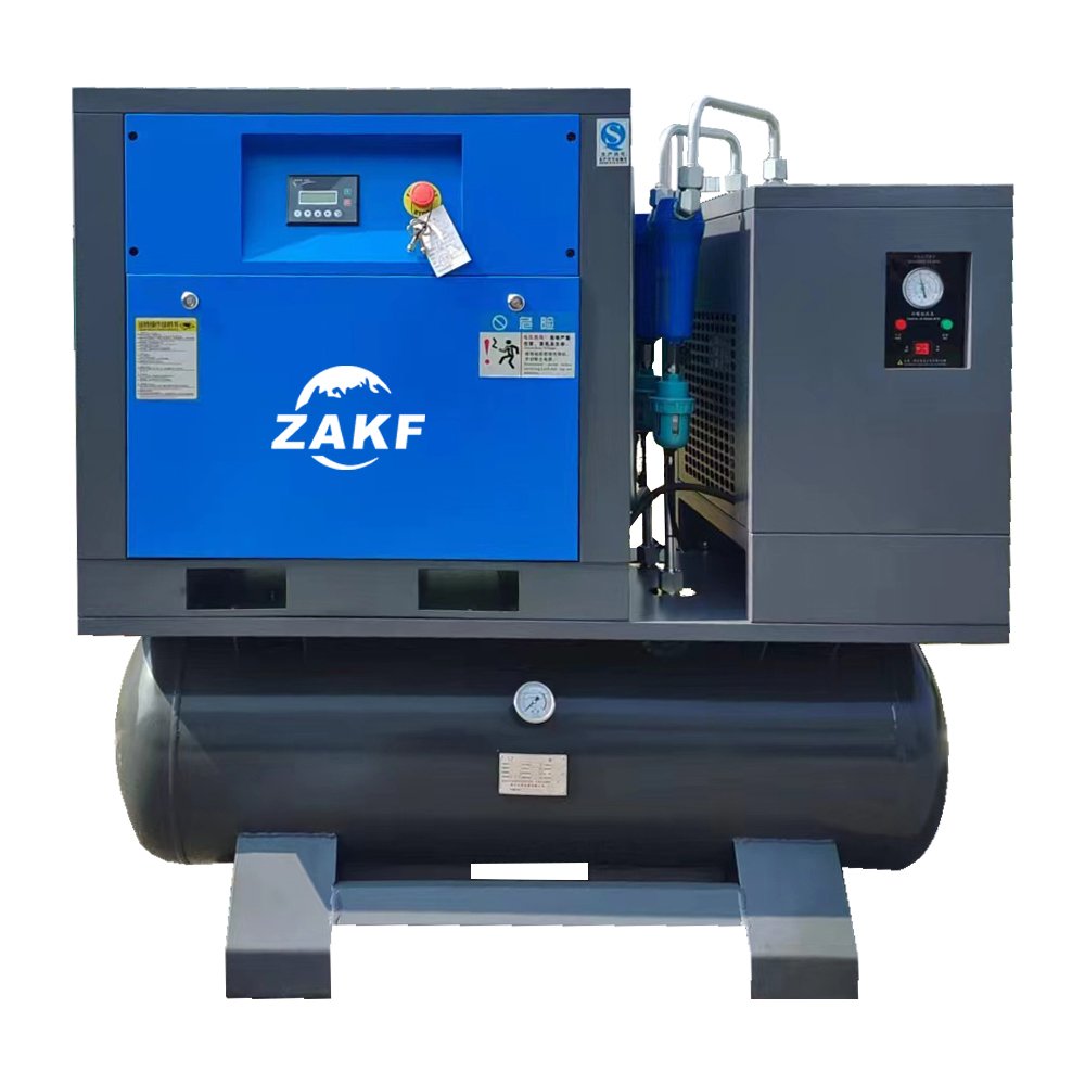 ZAKF ZAIV-10 7.5KW 10HP 8bar 220V/440V Small Volume Integrated air Compressor