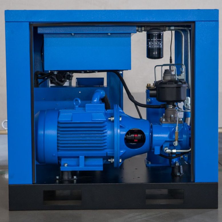 Factory Wholesale 8bar 1.1m3 /min 10hp 7.5Kw Power Frequency Fix Speed Screw Air Compressor