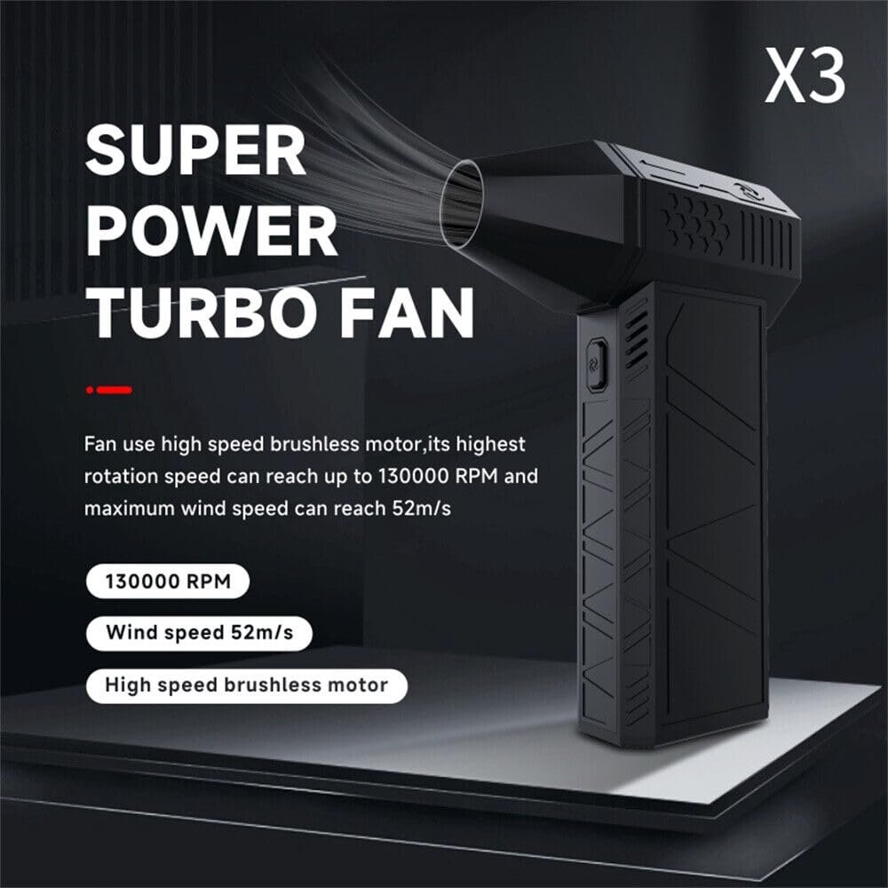 F.EASY.D 120000rpm High Speed Blower and Vacuum Strong Fan for Car Drying