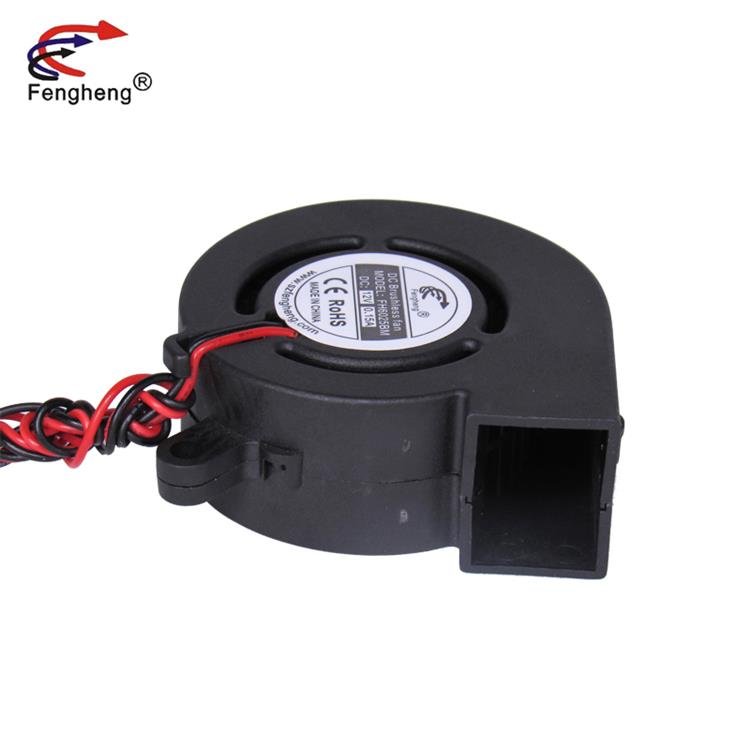 Industrial Powerful Large Air Volume Turbo Fan 60mm 60x60x25mm 4300/6300RPM DC Brushless Blower Fan 12V 24V