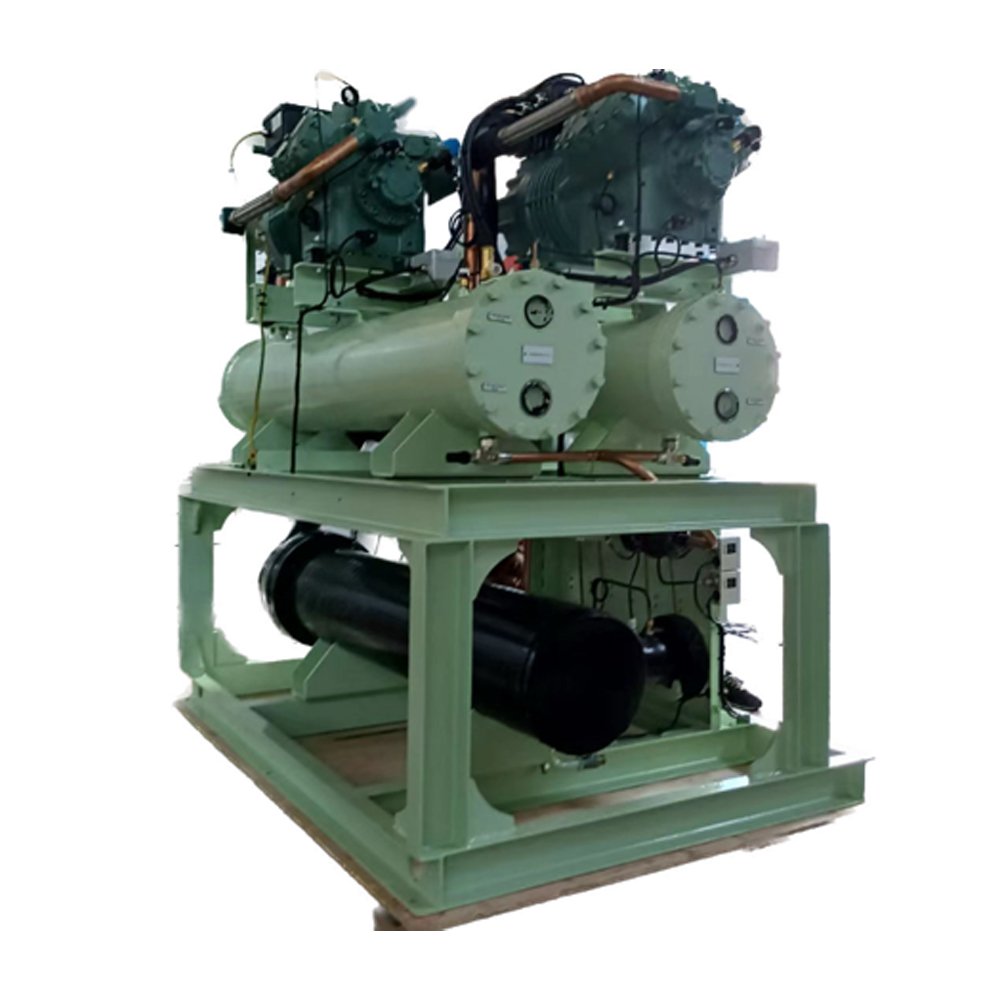 Sea Water Fresh Water Refrigeration Condensing Unit Marine HVAC air Cooled Condensing Unit for Offshore Industry