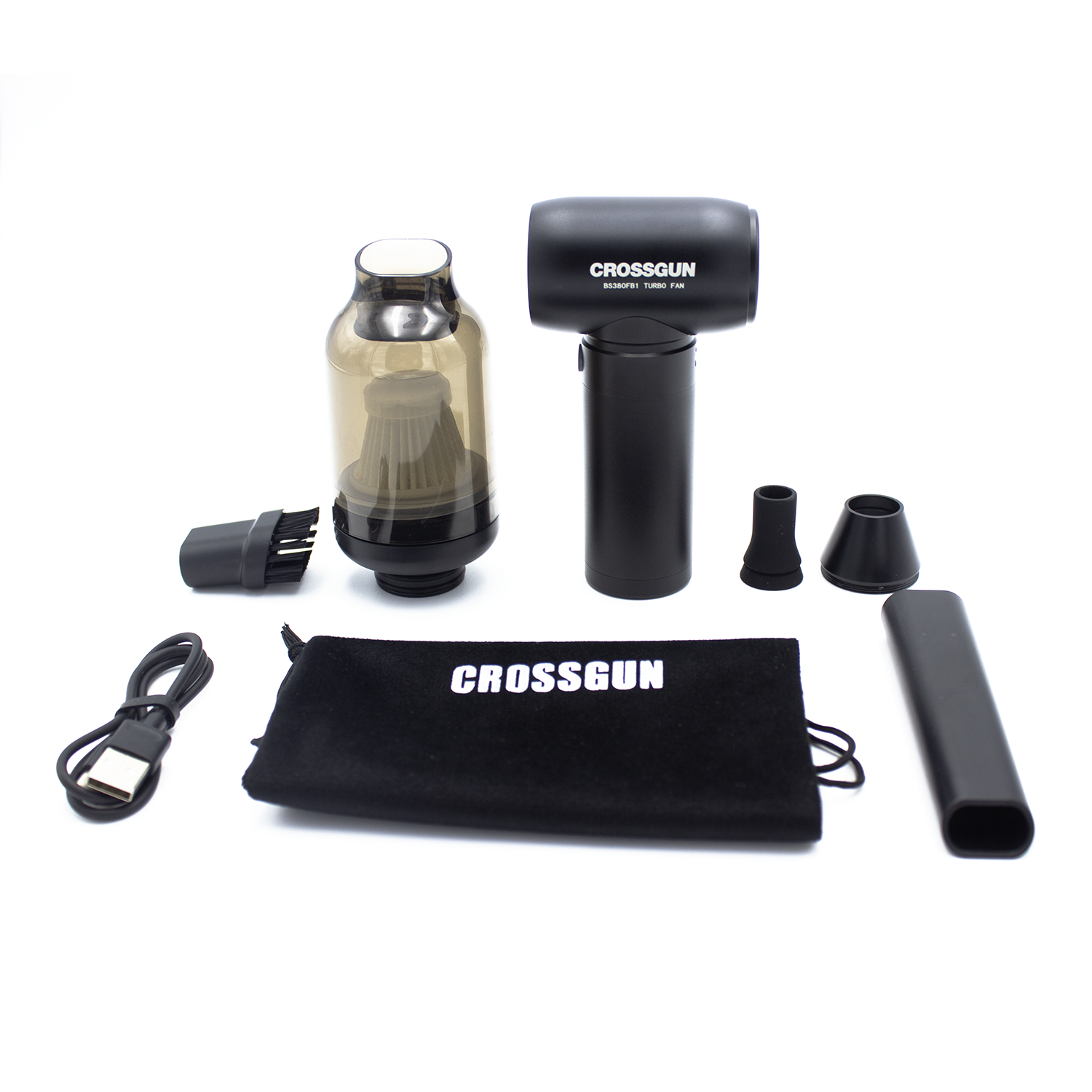 CROSSGUN Turbofan Mini Portable Jet Fan New Electric USB Strong Wind Dust Collector Vacuum Cleaner B1 Turbine Air Blower
