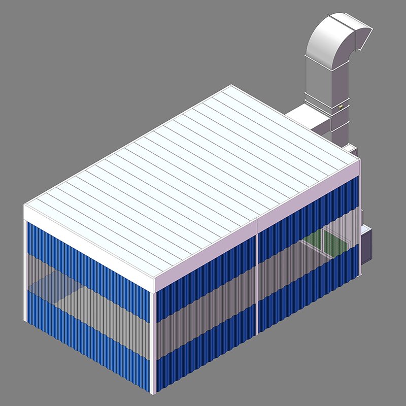Professional Manufacturing Auto Refinish Preparation Room Preparation Station Sanding Room