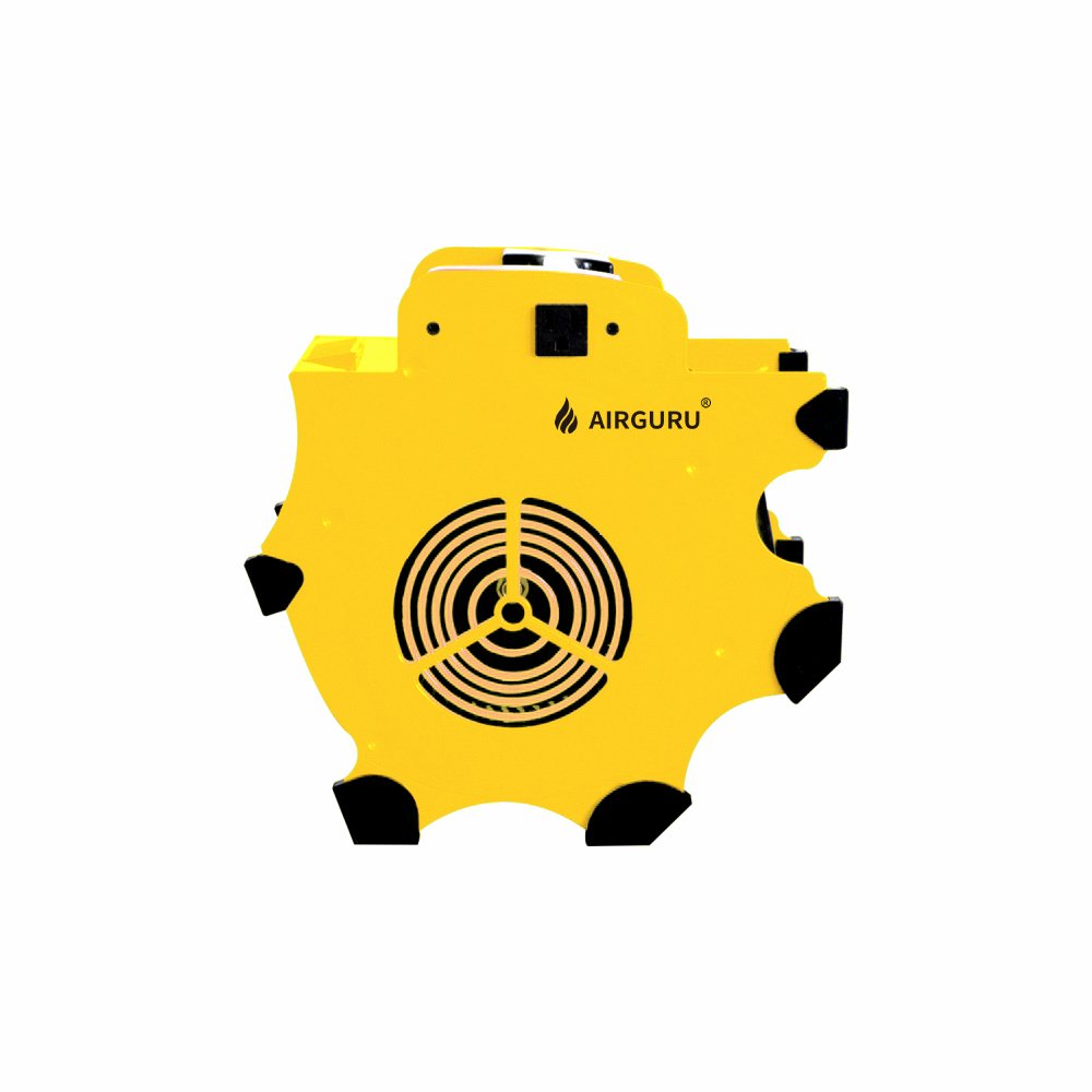 AIRGURU 180W 300CFM Blower Fan Carpet Dryer Free-Standing Air Mover Heater Cars Manufacturing Plants Retail Industries Wholesale