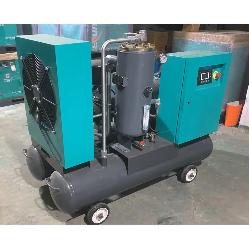 Direct Driven air Screw Compressor With air Dryer ,air Tank,air Filters Silent High Efficiency Air-compressors