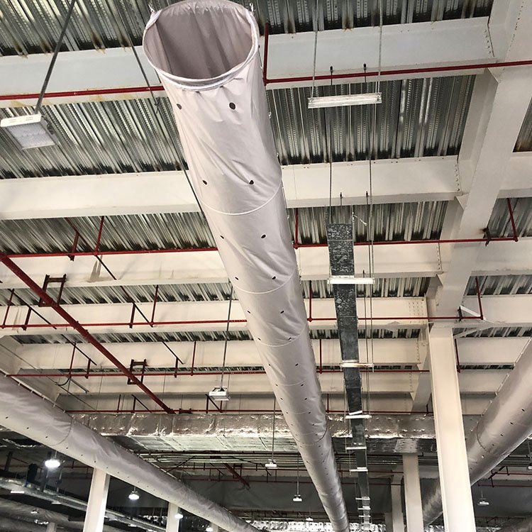 Easy Installation Draft Free Air Socks Duct No Condensation Fabric Air Duct for Workshop