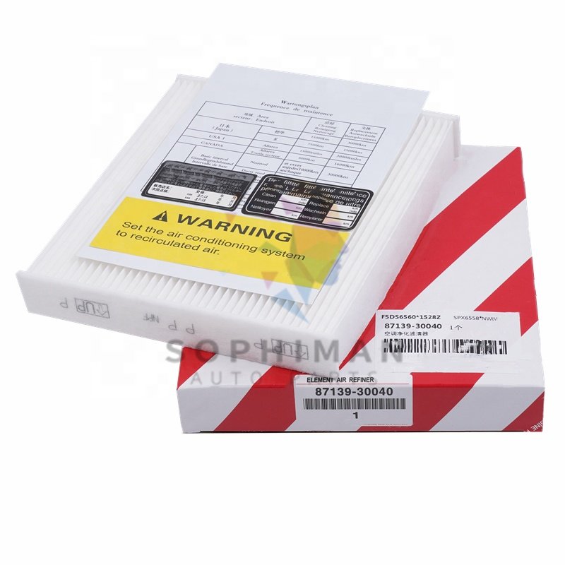 High Quality Cabin Filter 87139-ON010 87139-30040 for TOYOT LEXUS 88926-43010 87139-50100 87139-YZZ30 87139-YZZ10 CU1919 LA395