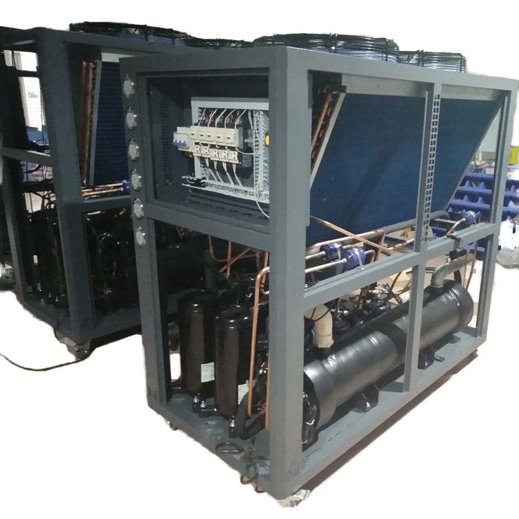 China 12 Ton Modular Air-Cooled Water Machine High Efficiency Condenser Cooling Capability