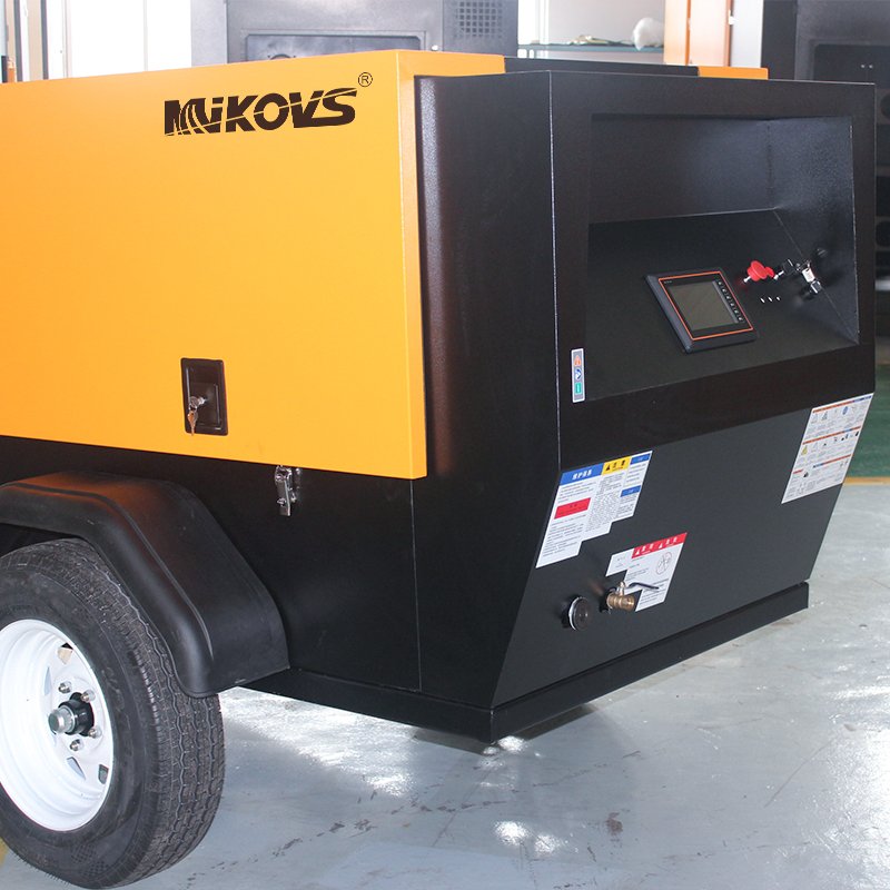 Hot Sale Diesel Mobile Air Compressor 37Kw Diesel Air Compressor Machine 185 Cfm Air Compressor Diesel