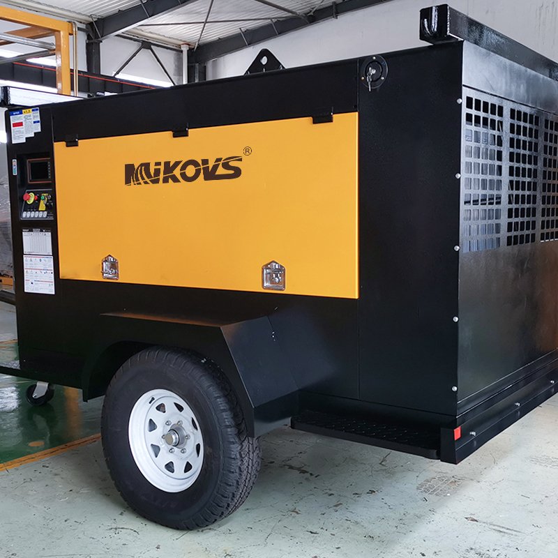 Hot Sale Diesel Mobile Air Compressor 37Kw Diesel Air Compressor Machine 185 Cfm Air Compressor Diesel