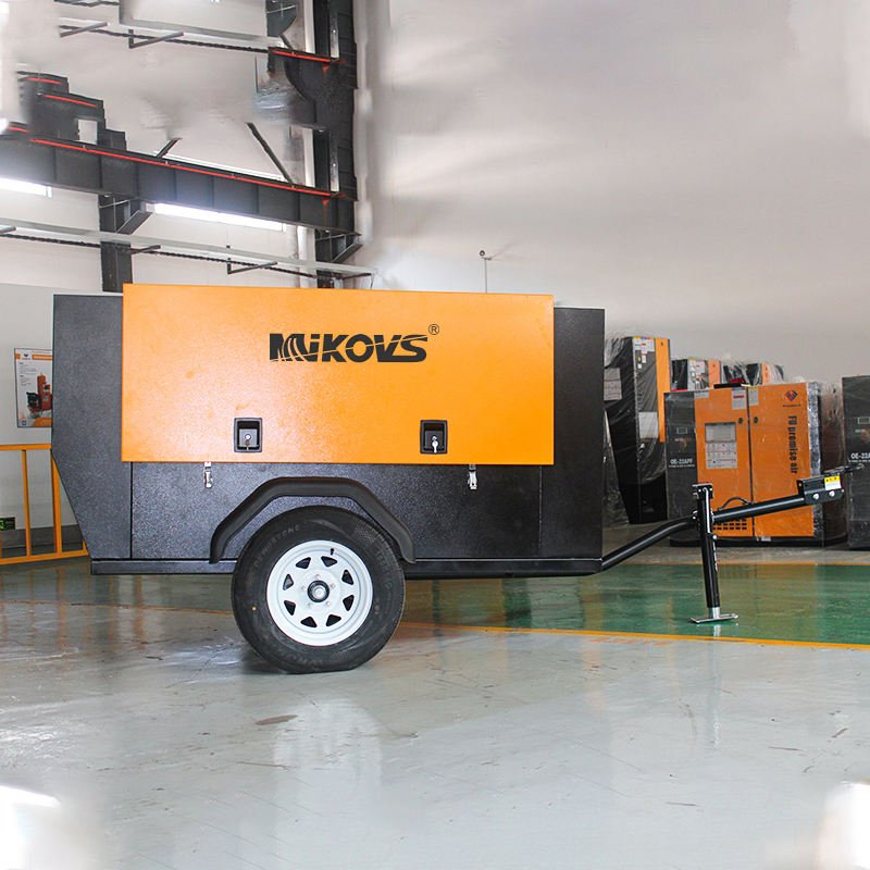 Hot Sale Diesel Mobile Air Compressor 37Kw Diesel Air Compressor Machine 185 Cfm Air Compressor Diesel
