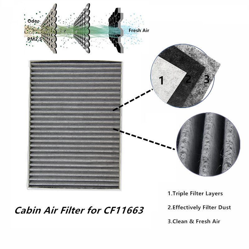 Enclave 08-17 Traverse 09-17 GMC Acadia 07-16 Premium Cabin Air Filter with Activated Carbon Car Cabin Filter Price 87139-06050