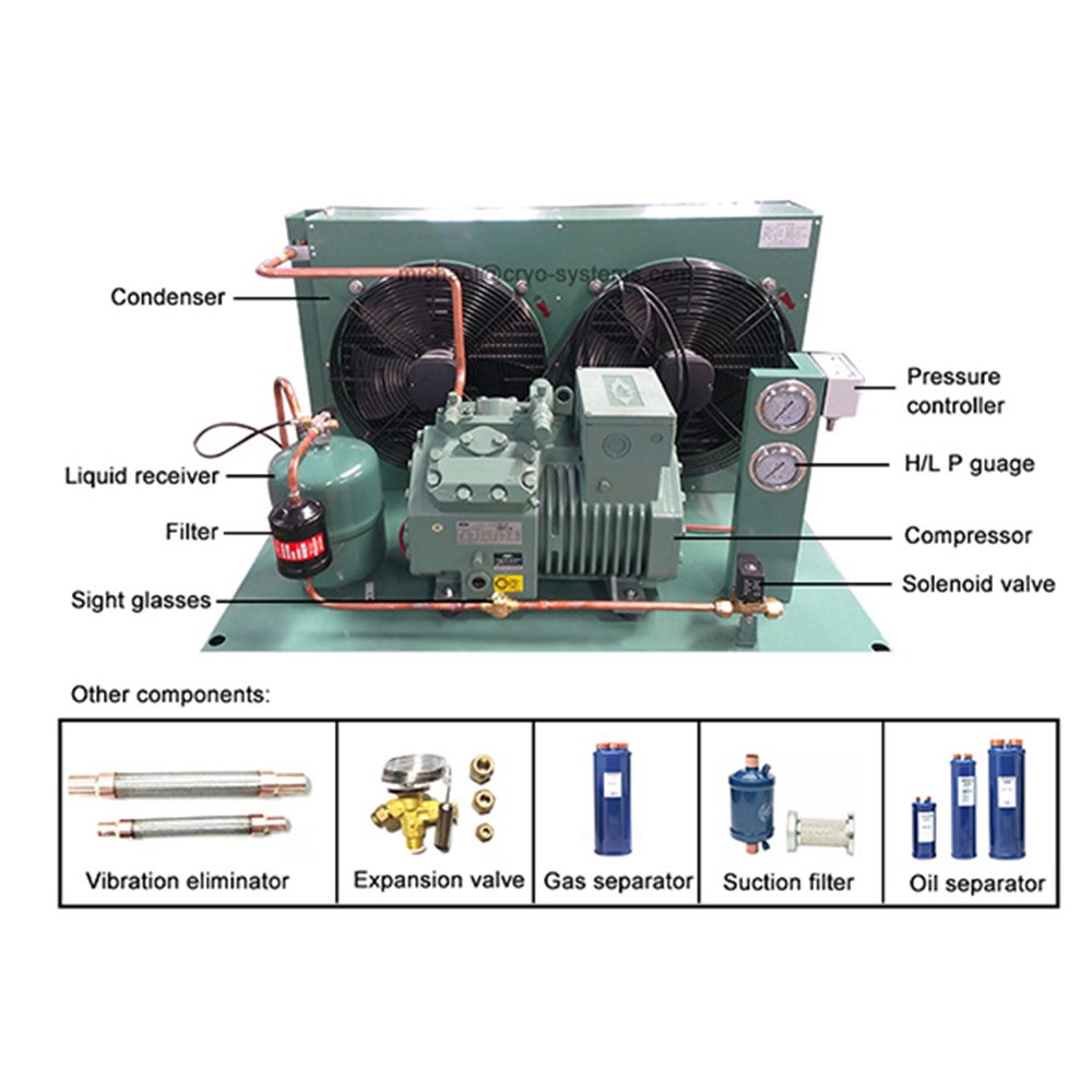 air Conditioning Condenser Refrigeration Rotary Compressor Condensing Unit