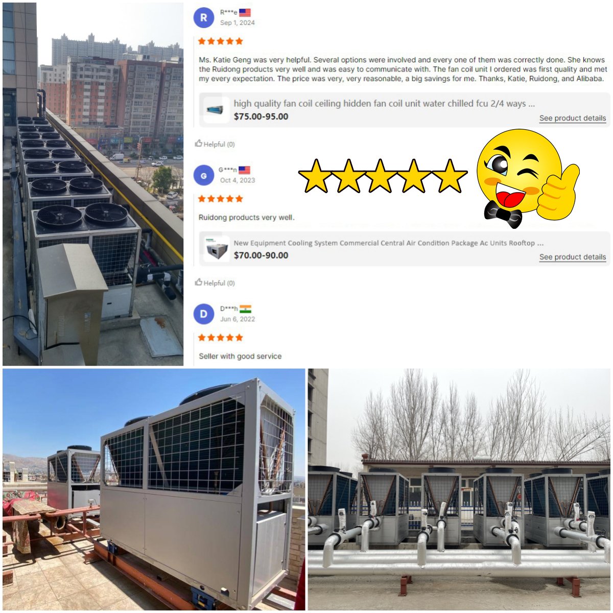 High Efficiency Industrial Automatic Heat Pump Air-Cooled Scroll Chiller with R410a Refrigerant and Core Component Compressor