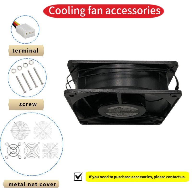 120x120x38mm AC230V 17/15w 4.7inch FULLTECH 2 Wires Wind Powerless Turbine Roof Ventilation Fan 230v Ac Radial Cooling Fan