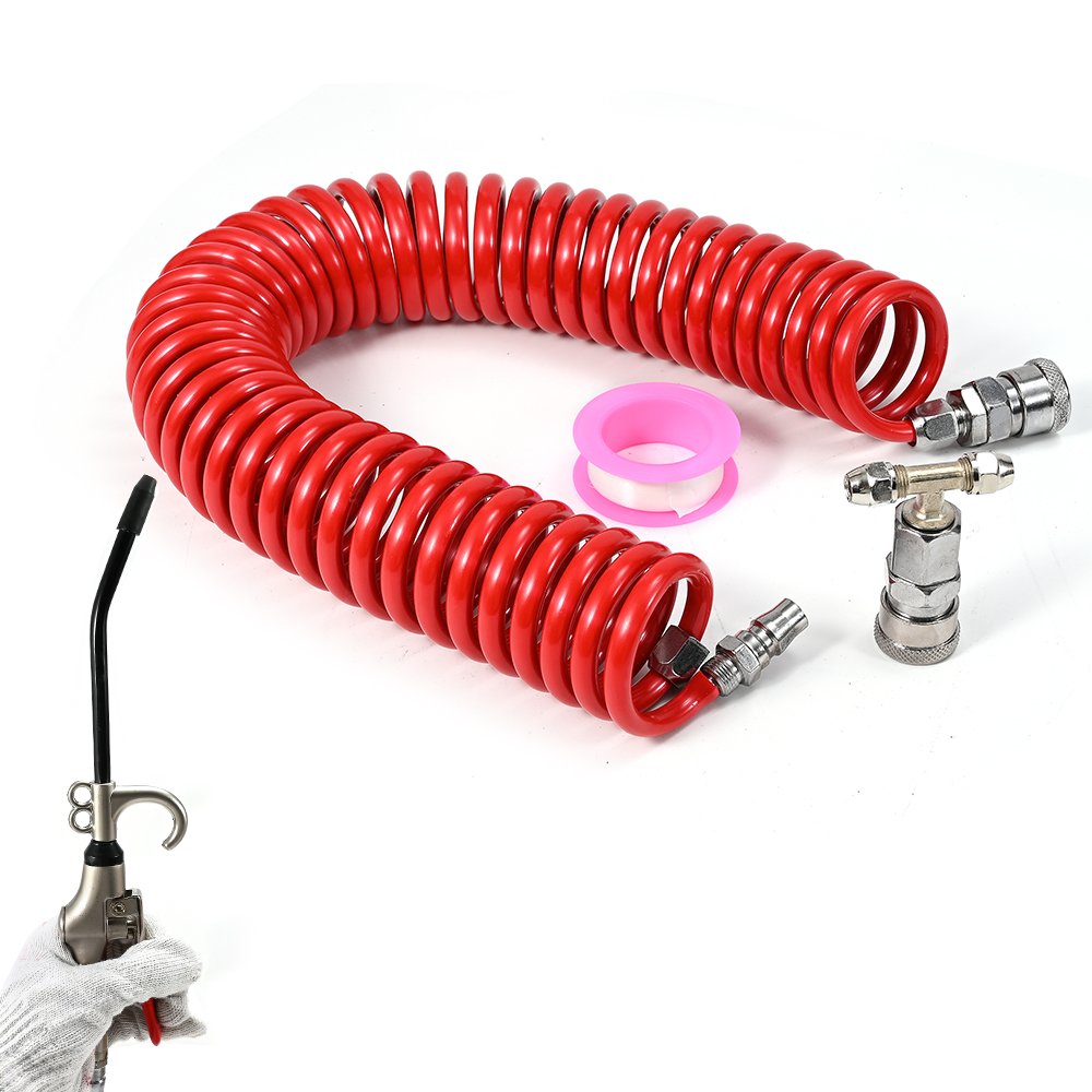Air Blow Gun Accessory Kit Pneumatic High Pressure Air Dust Gun with Truck Dust Blower Clean Nozzle