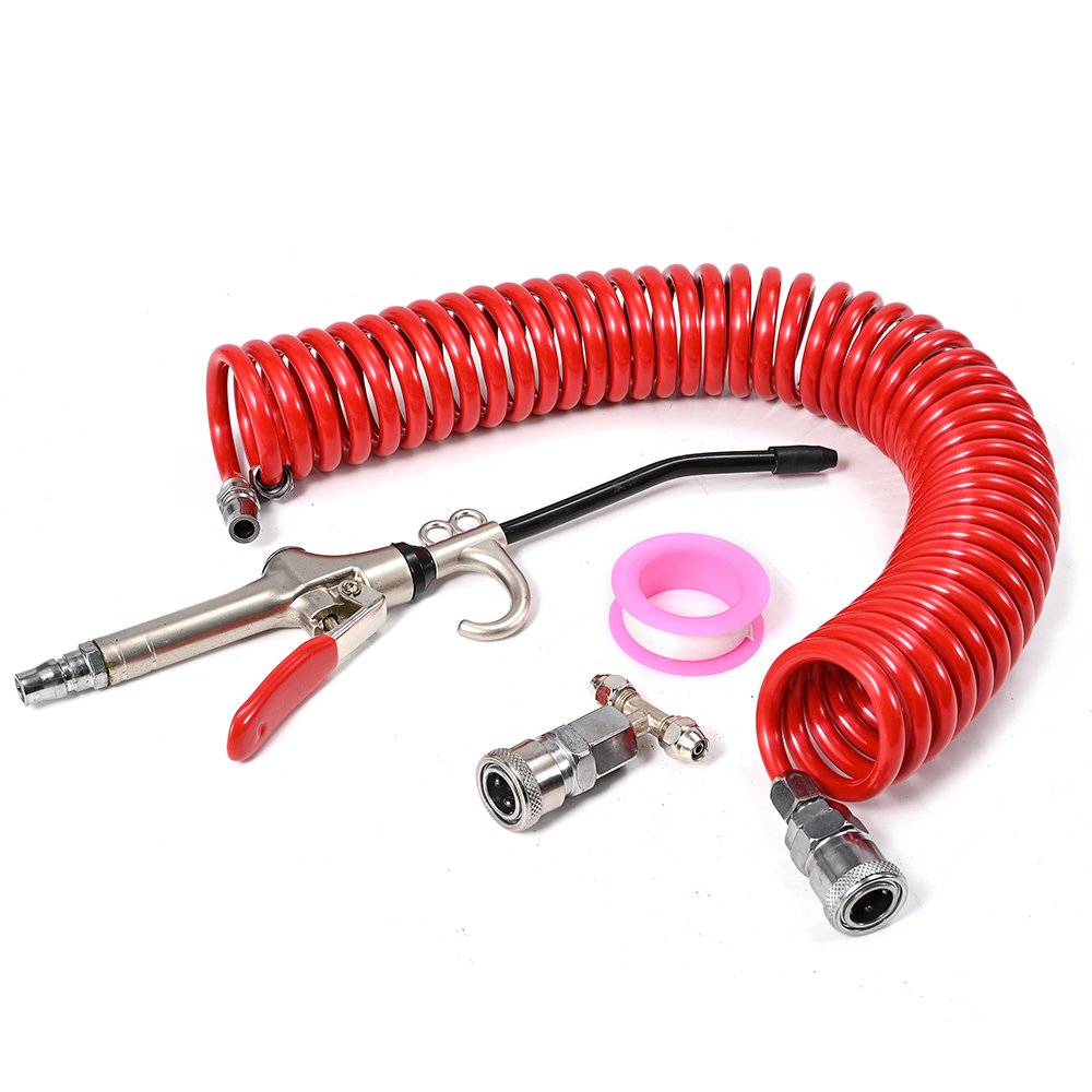 Air Blow Gun Accessory Kit Pneumatic High Pressure Air Dust Gun with Truck Dust Blower Clean Nozzle