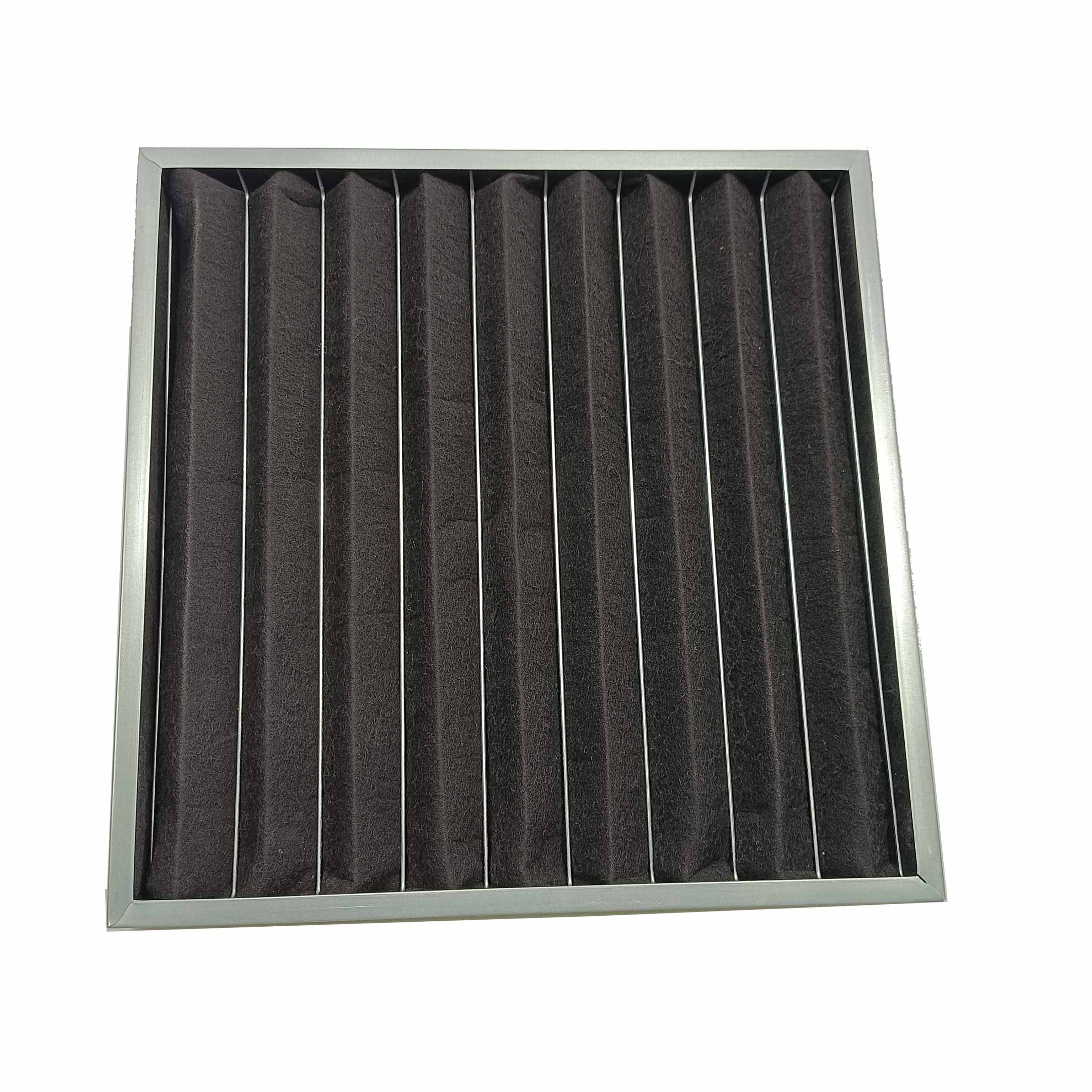 24x24x1 Customized Industrial Vocs Odor Removal AC Filters Activated Carbon Filters Washable Hvac Active Carbon Air Filter