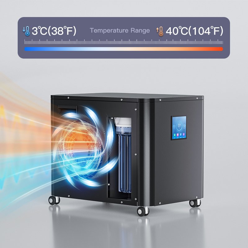 ICEGALAX Best Factory Price Sports Fitness Recovery 1HP Fast Ice Bath Water Chiller Cooling System Smart with Water Chiller