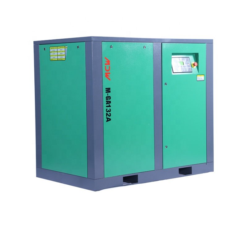 High Power Fixed Speed Screw Air Compressor with Oil Less 132kw/175hp CE Standard for Industrial Use Compressed air Manufacturer