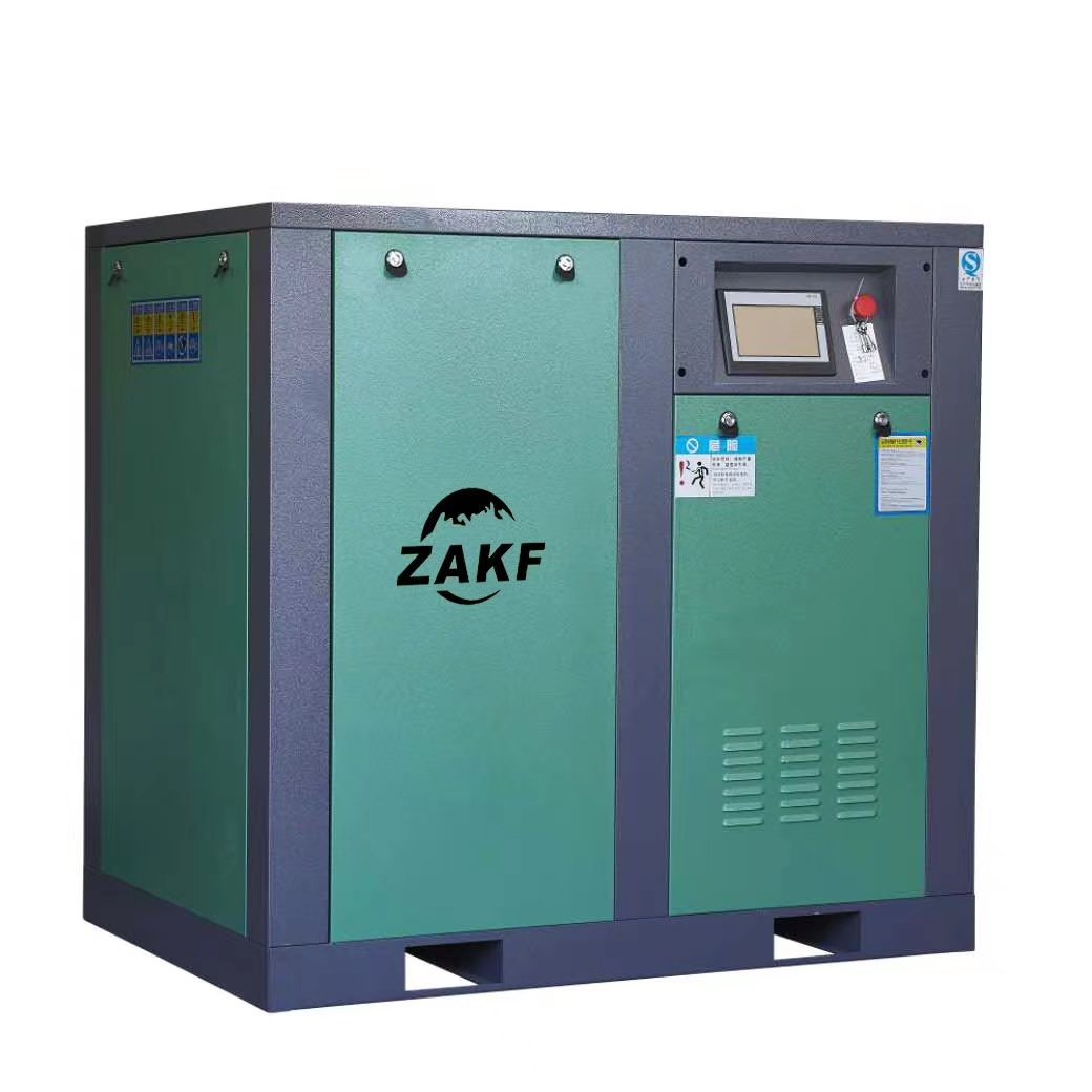 ZAKF 75hp Power Frequency Screw Air Compressor Air Compressor 7 Bar 10hp Air Compressor Machine 75hp