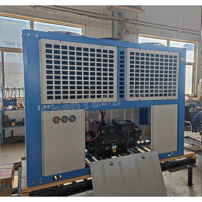40HP Air-Cooled Condensing Units 6S40-AL Compressor Evaporator for Refrigeration New Condition R22 Refrigerant Media