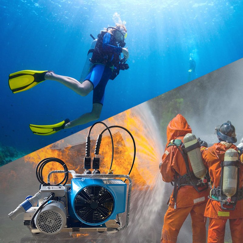 Portable 300 bar 225 bar High Pressure Diving Compressor GDR-150E Scuba Diving Air Compressor