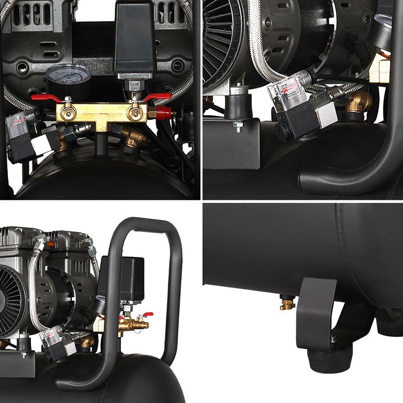 OUBAO Quiet Low Noise Oil-Free Air Compressors Silent Oil Free Air Compressor