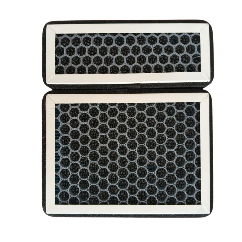 General Truck Activated Carbon Assembly Putting Together Two Rectangular Air Conditioning Cockpit Filters