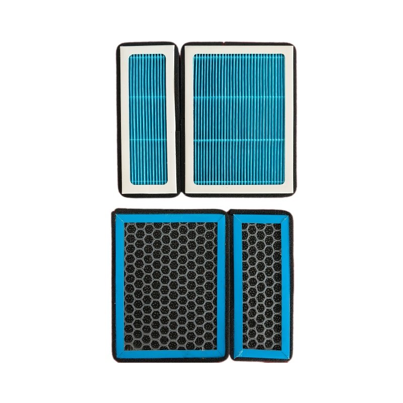 General Truck Activated Carbon Assembly Putting Together Two Rectangular Air Conditioning Cockpit Filters