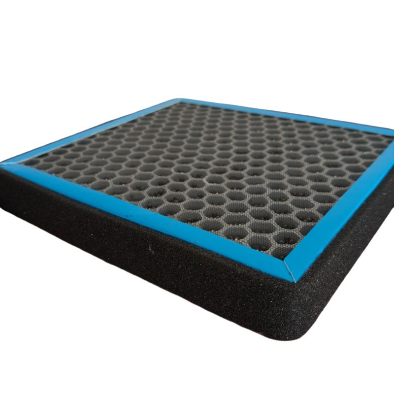 General Truck Activated Carbon Assembly Putting Together Two Rectangular Air Conditioning Cockpit Filters