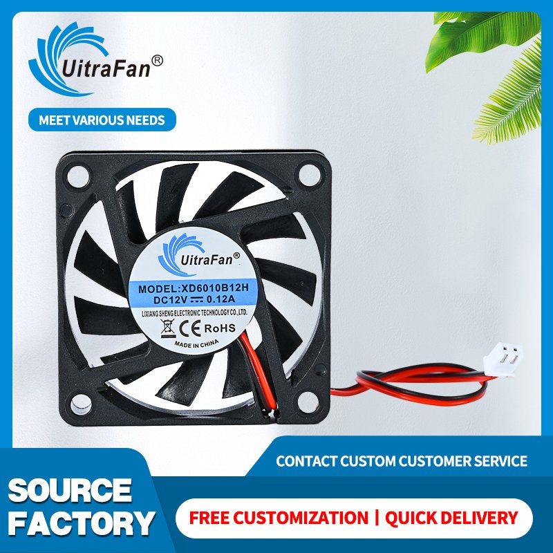 Low Power Consumption Cycleseal Bearing Fan 60 X 60mm 12v XD6010S12 Cooling Fan