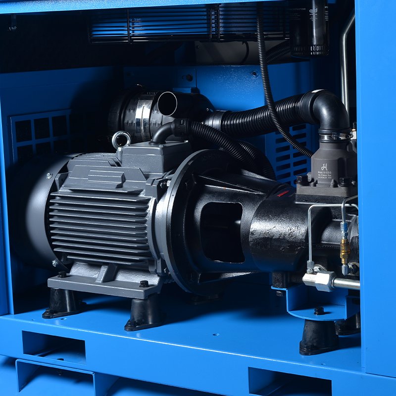 Efficient 7.5Kw Screw 7Bar~12Bar 4-In-1 Rotary Screw Air Compressors With Refrigerant Air Dryer/Air Receiver Tank/Line Air Filters Customizable