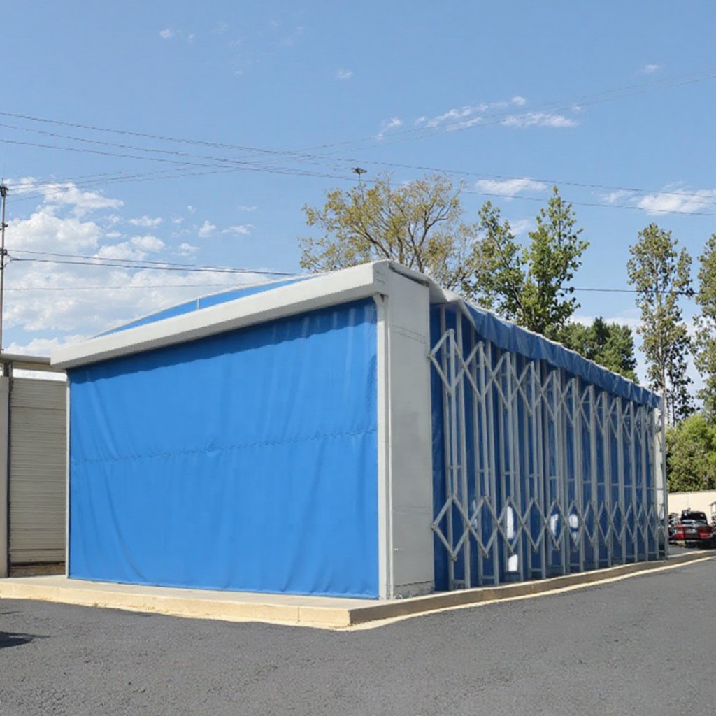 Hot Popular Mobile Collapsible Retractable Spray Paint Booth for Large Parts Spray Painting Room