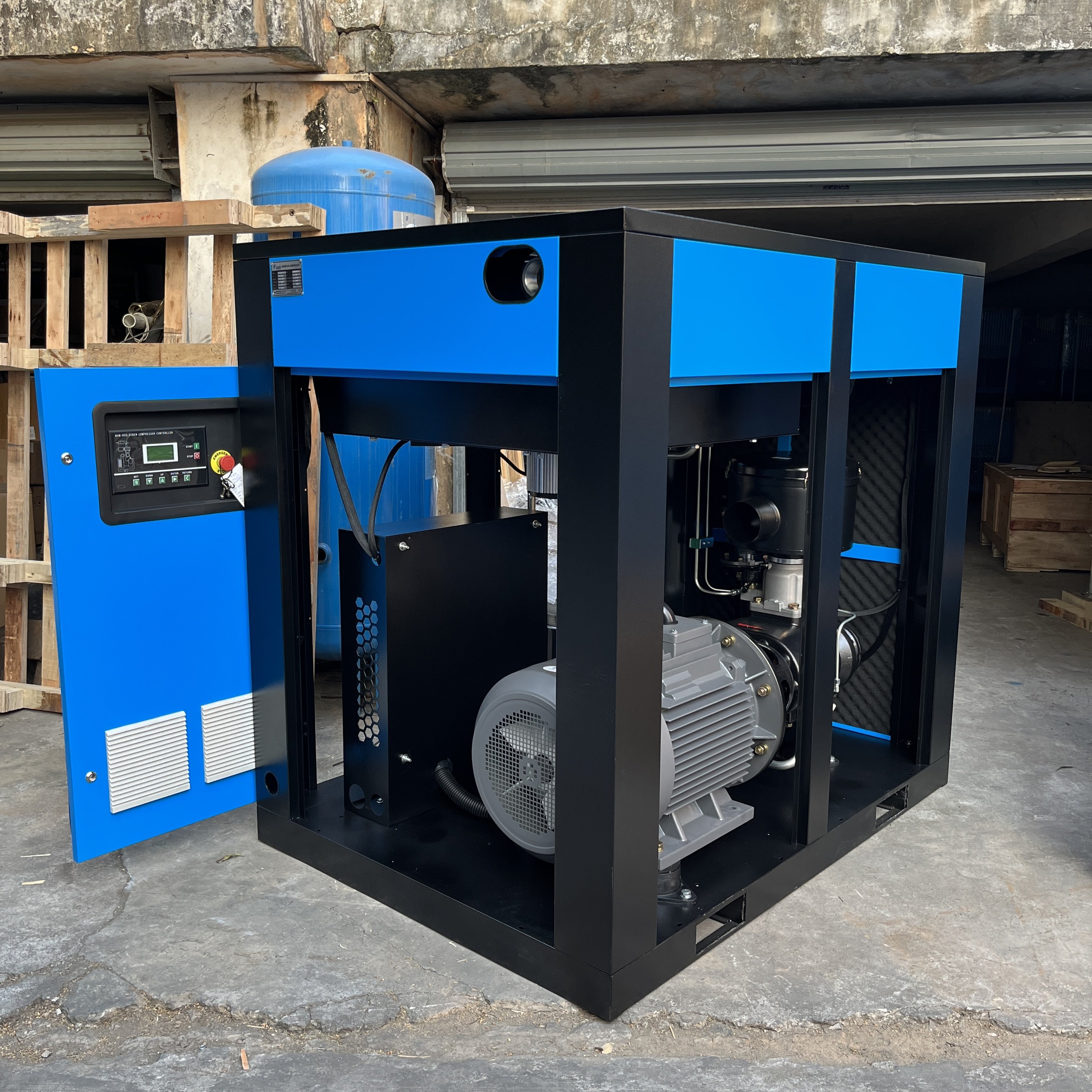 ZA-100 75KW 100HP Screw air Compressor Machine 380v415v220v 8bar Silent air Compressor