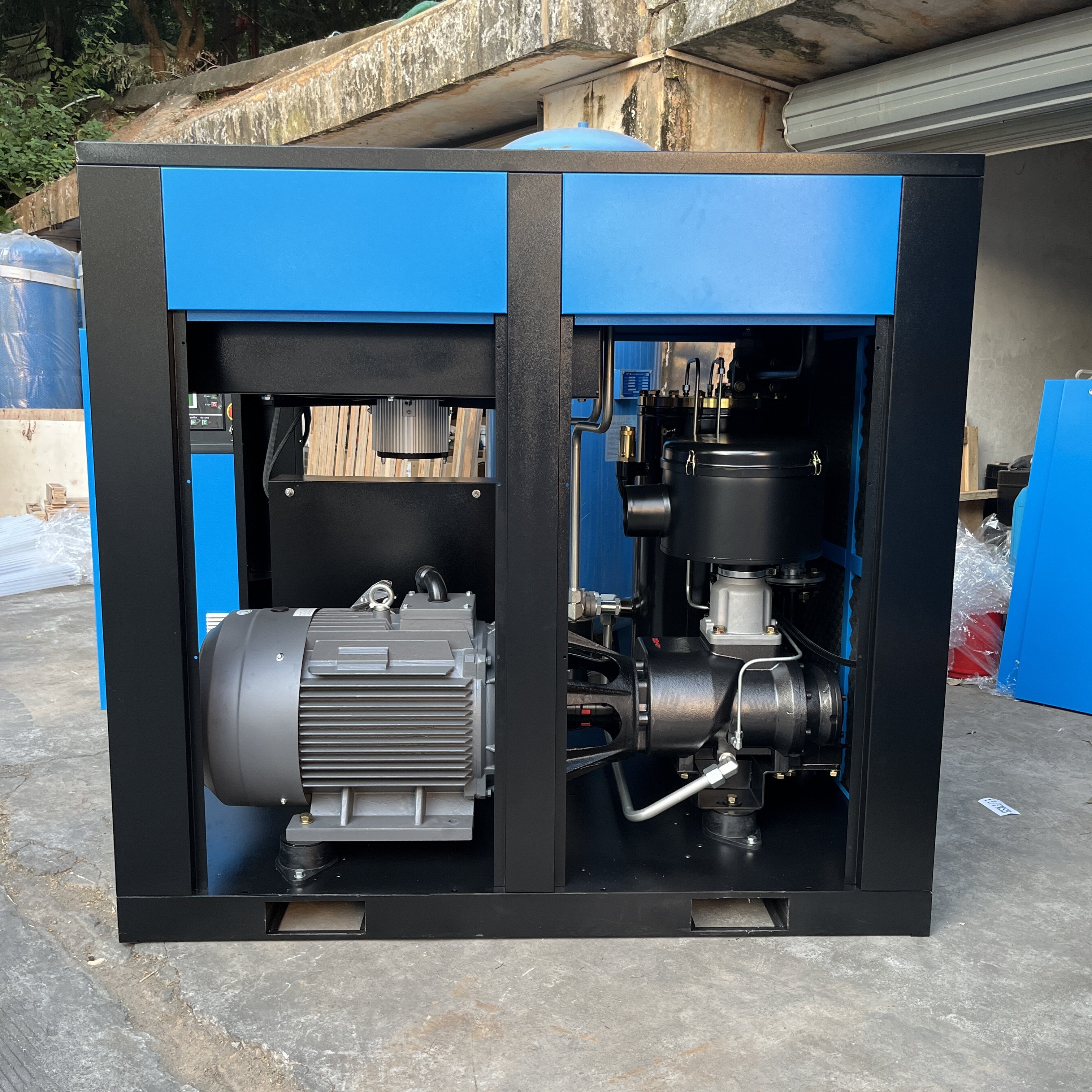 ZA-100 75KW 100HP Screw air Compressor Machine 380v415v220v 8bar Silent air Compressor