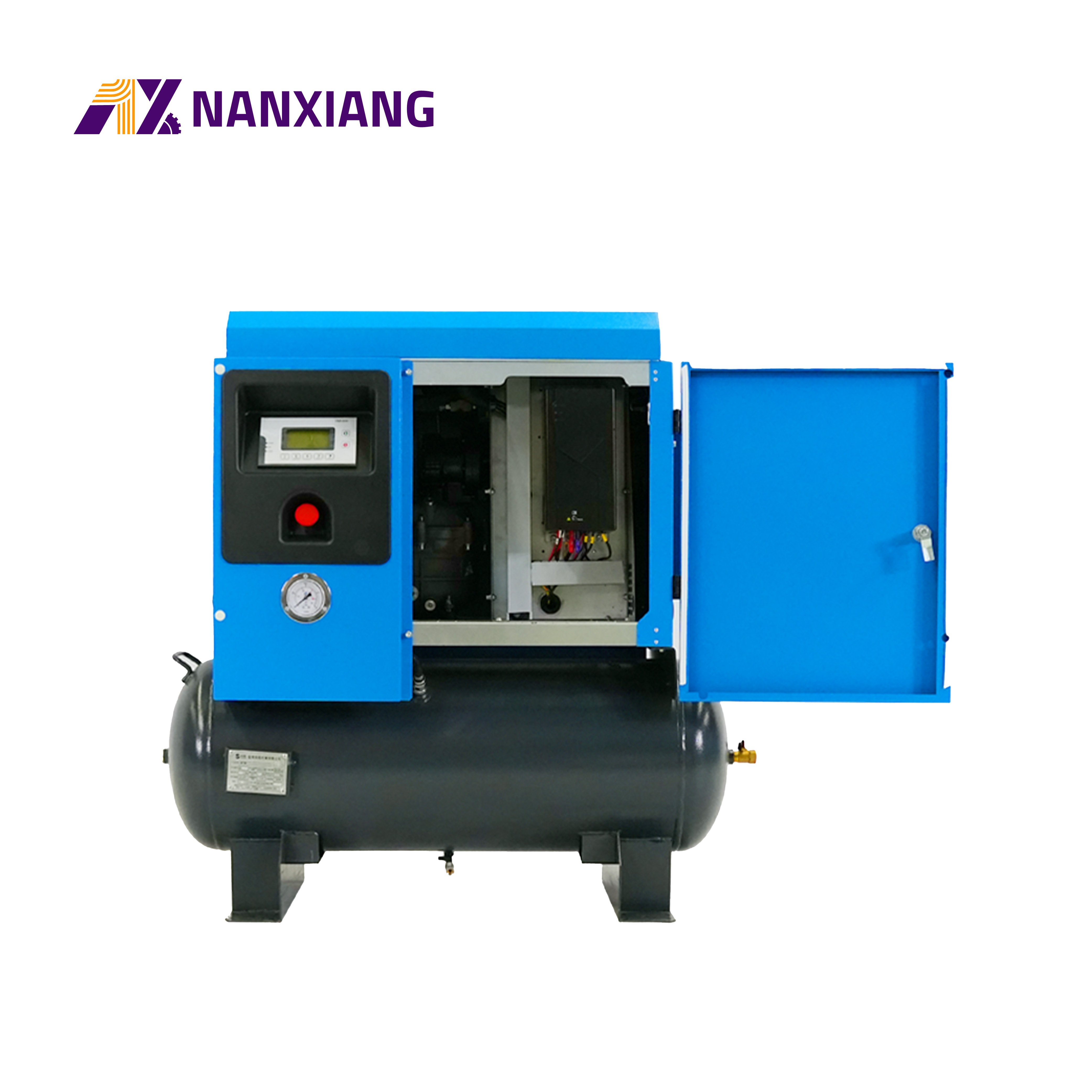 5HP 6HP 7HP 10HP 2 in 1 Permanent Magnet VSD Energy Saving Ac Screw air Compressor with air tank