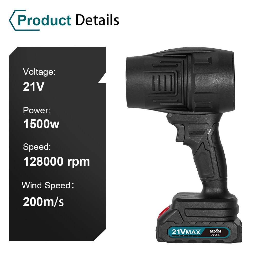 Mini Compressed Air Duster 130000rpm Portable Hand Held Car Fan Mini Small Clean Blower Electric Jet Turbo Fan Jet Fan