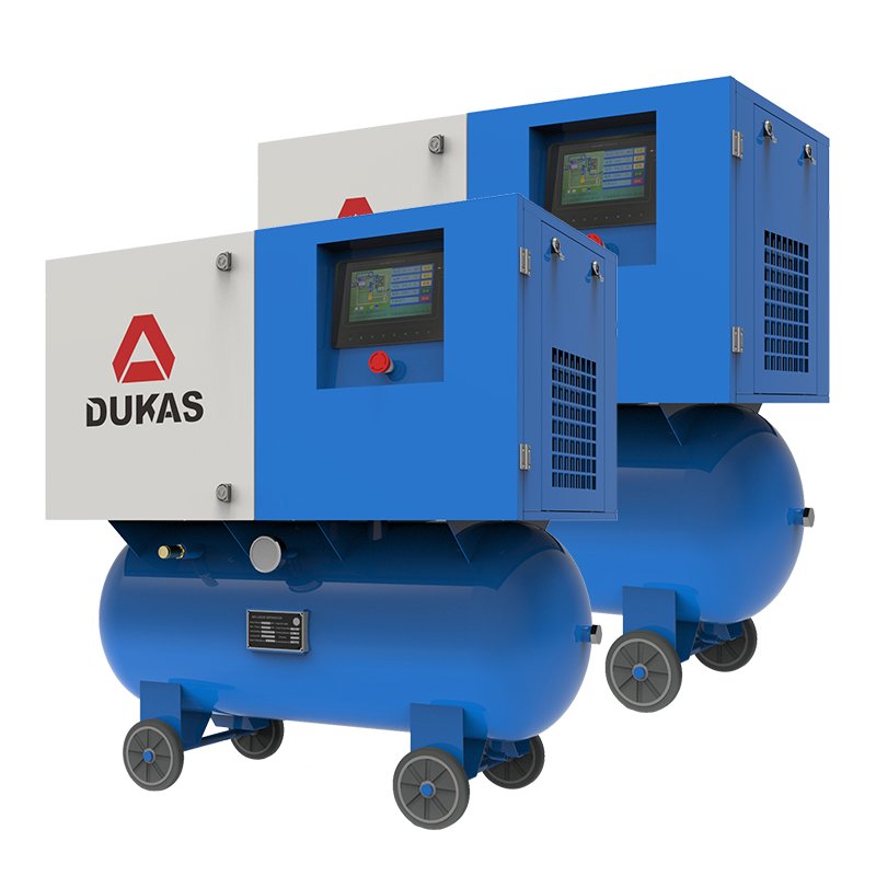 3.7Kw Industrial Silent Machine Pump Type Integrated Screw Air Compressor With Tank and Dryer Customizable