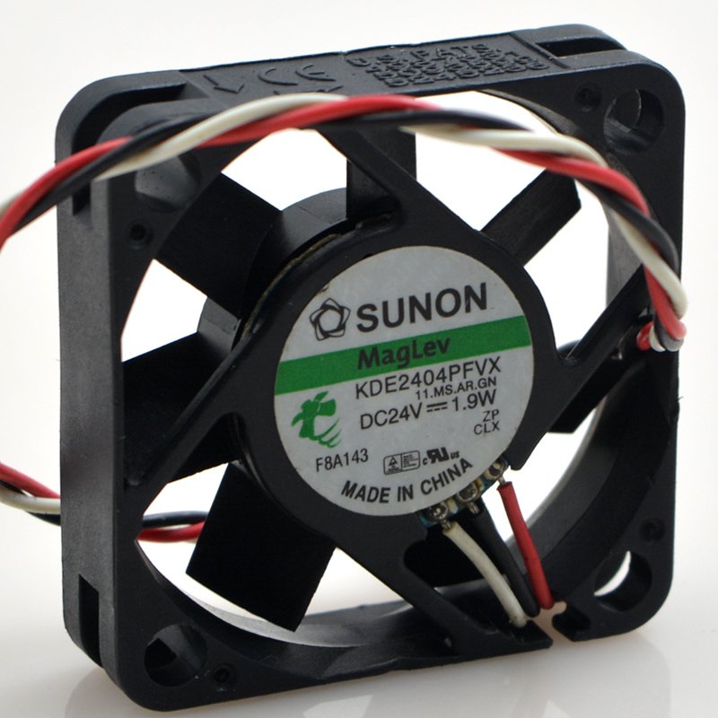 Original SUNON 12V 48V DC24V 1.9W EC AC 40X40X10MM 4010 4CM 2/3 Wire Silent Inverter KDE2404PFVX Cooling Fan