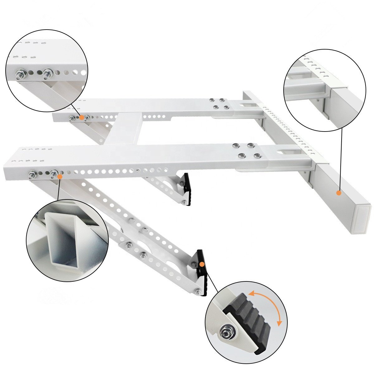 Ajustable air Conditioning Parts for Home Heavy Duty Ac Window Support Bracket Collapsible air Conditioner Wall Mounted Bracket