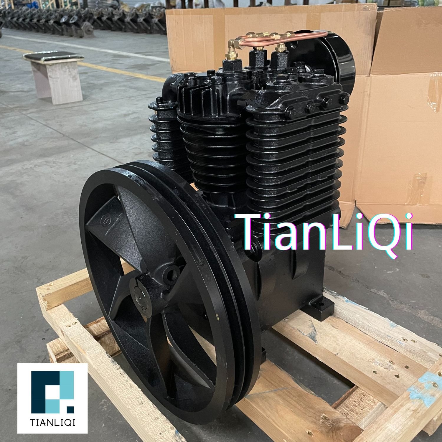 High Quality Model 1105T Two Stage Piston Air Compressors Pump 5.5HP 4KW 12.5Bar