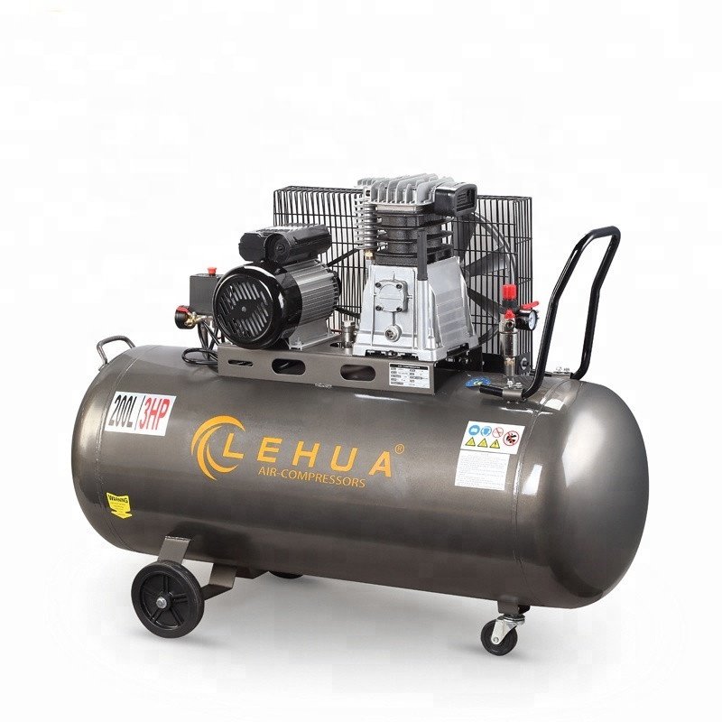 New Technology 8 bar 100 Liter 200 Liter Electric Portable Compressor Belt Drive Italy air Compressor