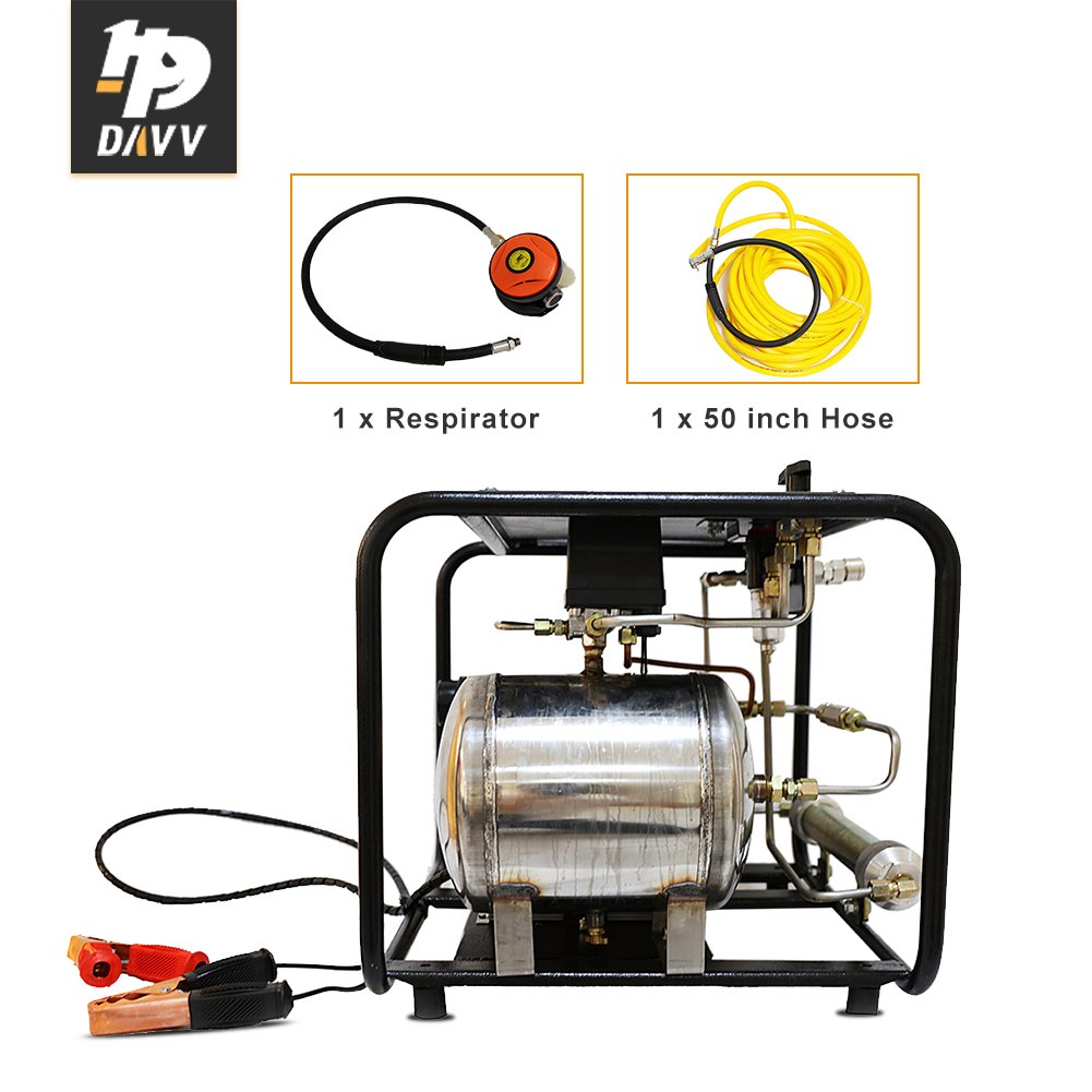 8 bar Breathing Silient Diving scuba 12 Volt air Compressor